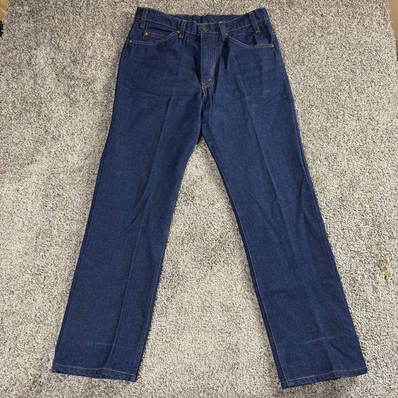 VTG 80s Levis 20508 Mens Jeans 34x30 Straight Leg Orange Tab Made USA Denim - Picture 1 of 15